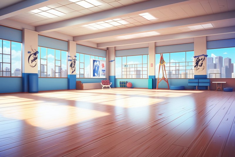 ArtStation - Japanese School Gym