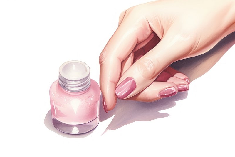 Premium Vector  Manicure. female manicured hands. lady painting, polishing  nails.
