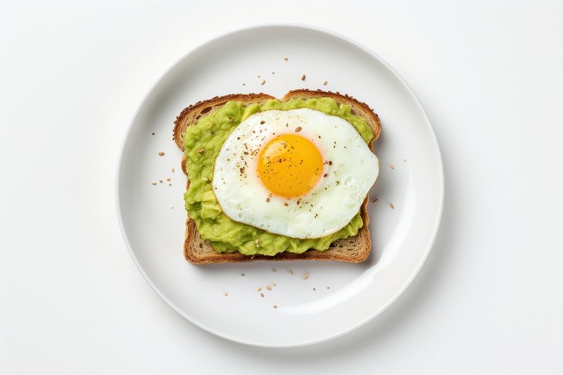 Fried egg on toast png mockup flat lay food photography, free image by  rawpixel.com / Monika