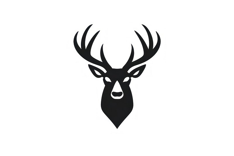 Deer Head Sketch Black And White Images | Free Photos, PNG Stickers ...