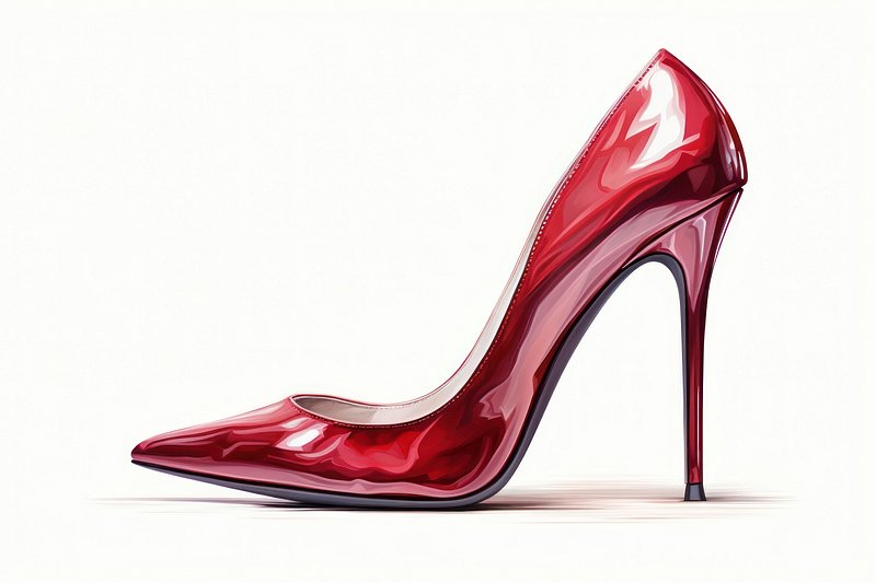 Premium Vector  Concept footwear women red heels louboutin shoes