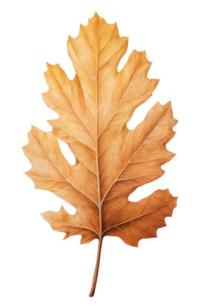 White oak leaf plant tree | Free Photo Illustration - rawpixel