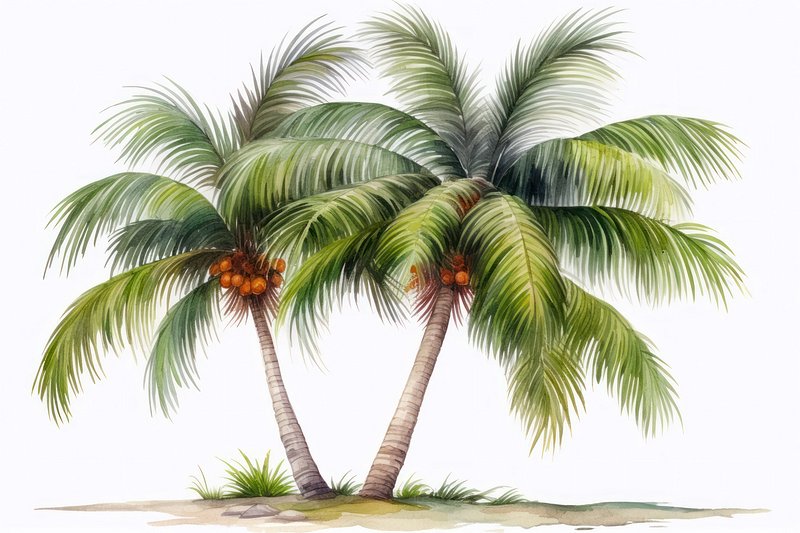 How to draw coconut tree drawing and colour 💁‍♀️ | Youtube -  https://youtu.be/YKk4CoL2iX0 | By Joshu Drawing | Facebook