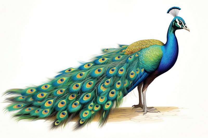 138 Colorful Peacock Drawing Photos, Pictures And Background Images For  Free Download - Pngtree