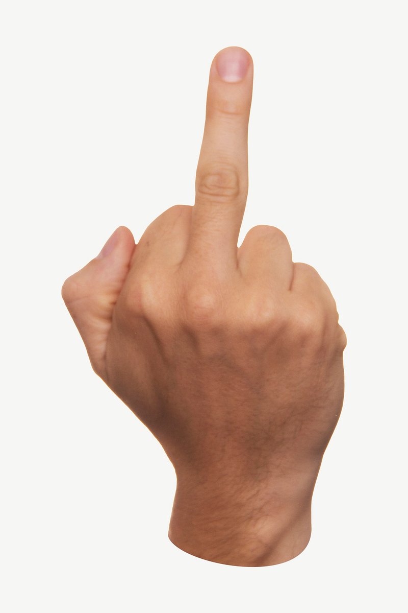 Middle finger gesture young cap hi-res stock photography and images - Alamy