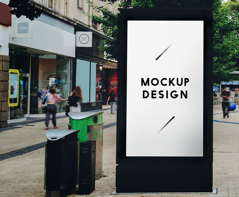 Mock an advertisement bus stop | Premium PSD Mockup - rawpixel