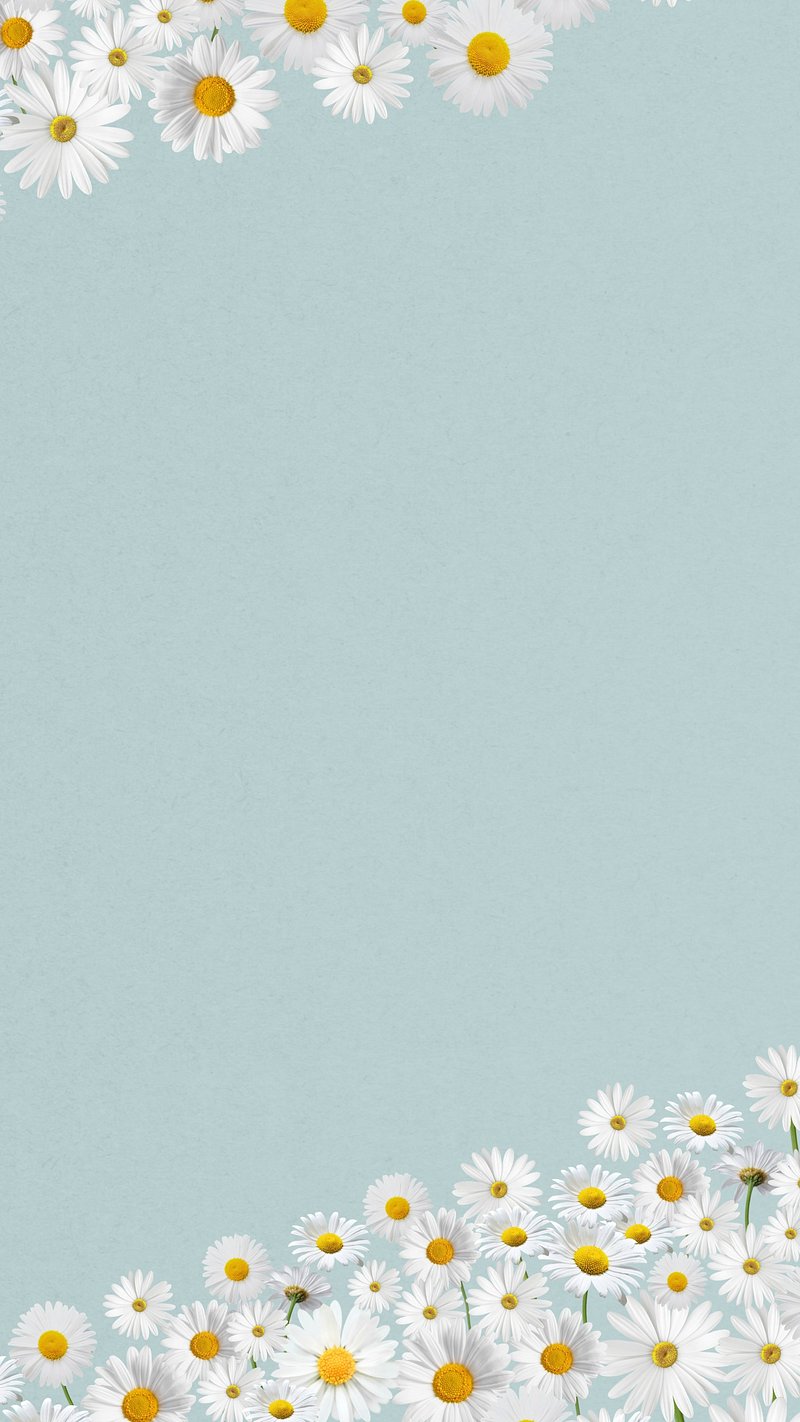 Premium Vector  Cute small daisy floral seamless pattern green pastel  wallpaper
