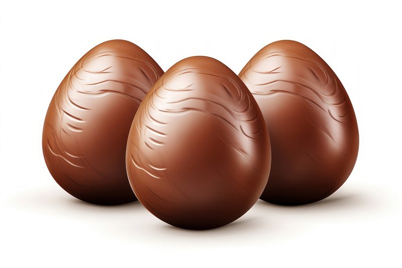 Chocolate Easter Egg Vector Hd Images, 3d Chocolate Eggs, Sugar