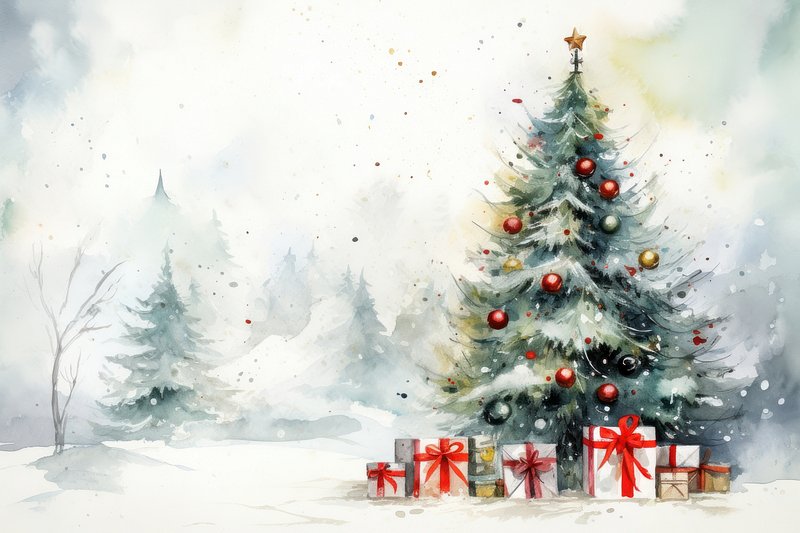 Free AI art images of christmas background holidays wallpaper