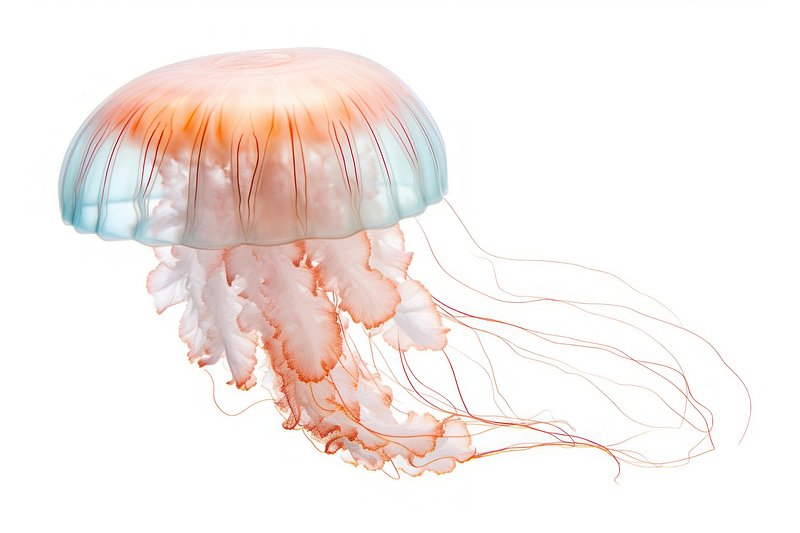 Jellyfish animal white background invertebrate. | Premium Photo - rawpixel