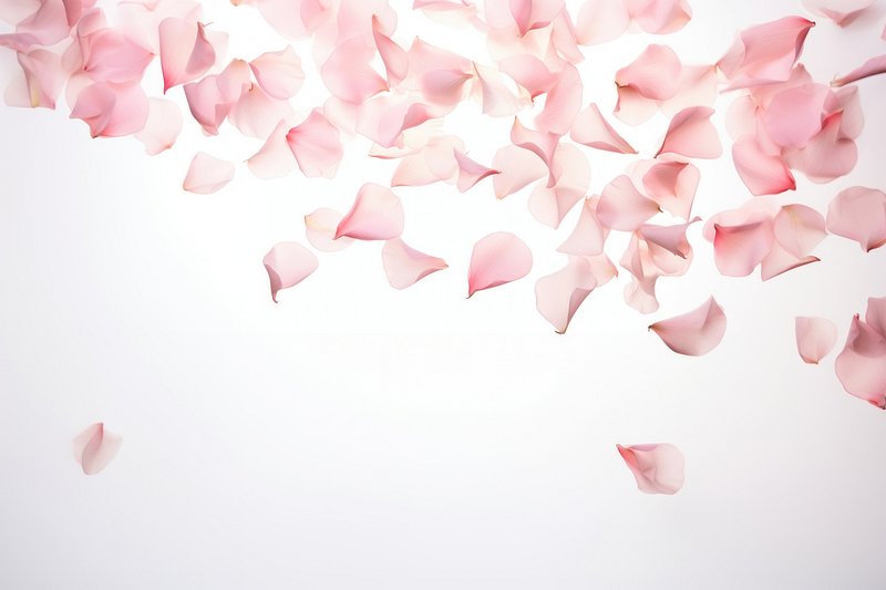 Free AI art images of delicate pink rose petals
