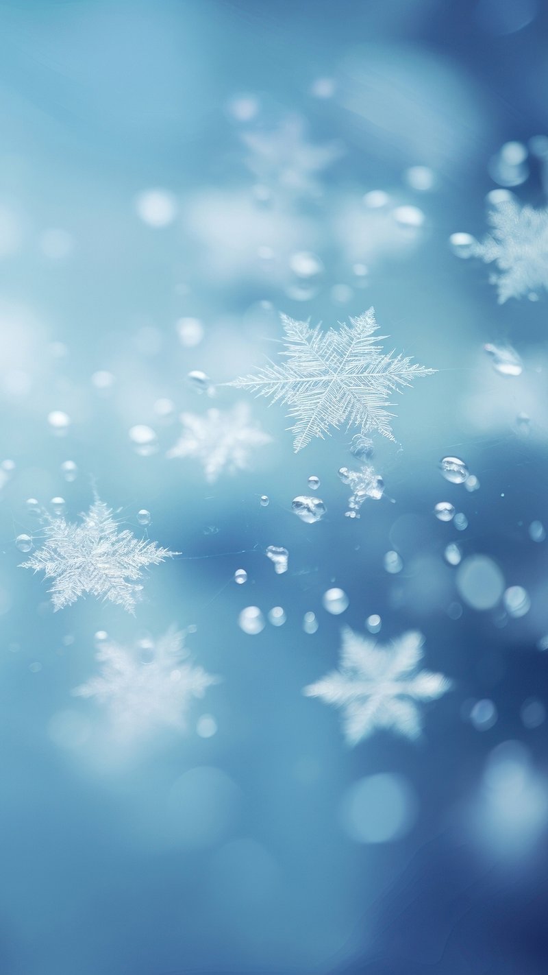 real snowflakes falling wallpaper