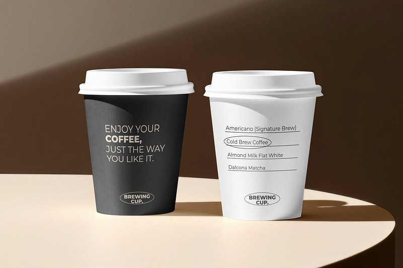 White Starbucks Paper Coffee Cup With Holder PNG Images & PSDs for