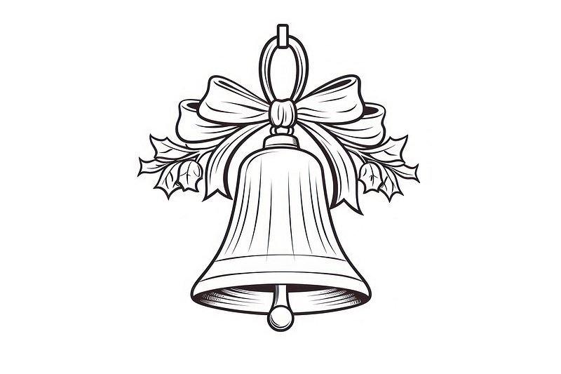 100,000 Christmas bell drawing Vector Images