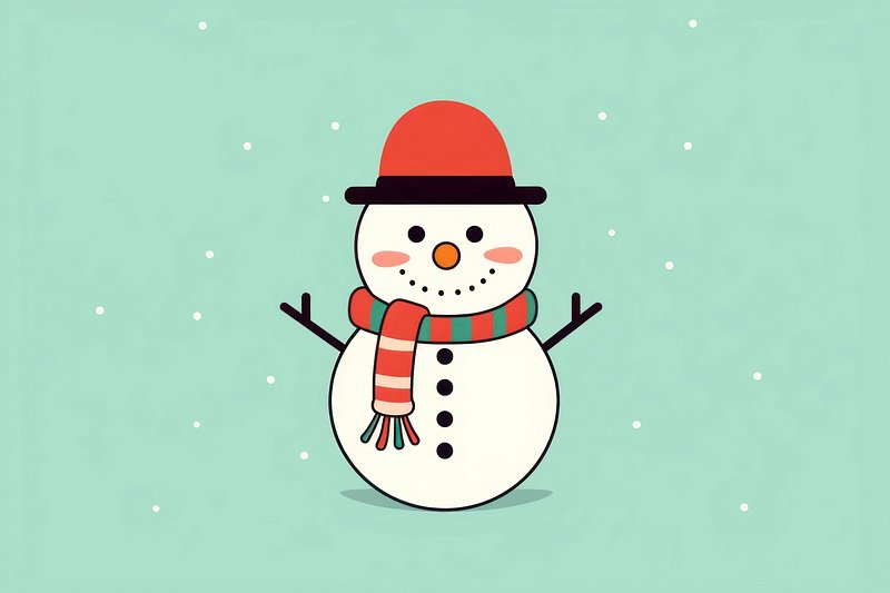 Winter Element Cute Simple Cartoon Christmas Snowman GIF Animation PNG  Images