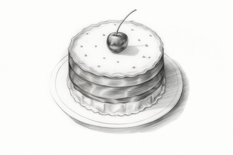 Free: Wedding Cake Coloring Page - Wedding Cake Drawing Png - nohat.cc