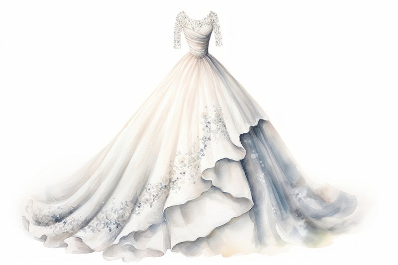 Wedding Dress Drawing png download - 650*795 - Free Transparent Drawing png  Download. - CleanPNG / KissPNG