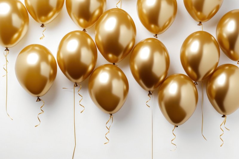 2024 Gold Luxury Balloon Helium Gas Stock Photo - Download Image Now - 2024,  Balloon, Congratulating - iStock