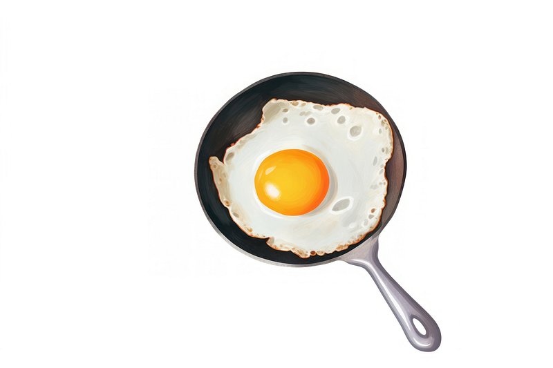 Fried egg png collage element