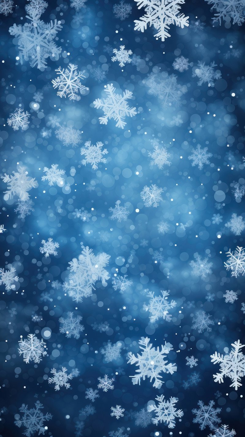 Snowy wallpaper illustrations for iPhone