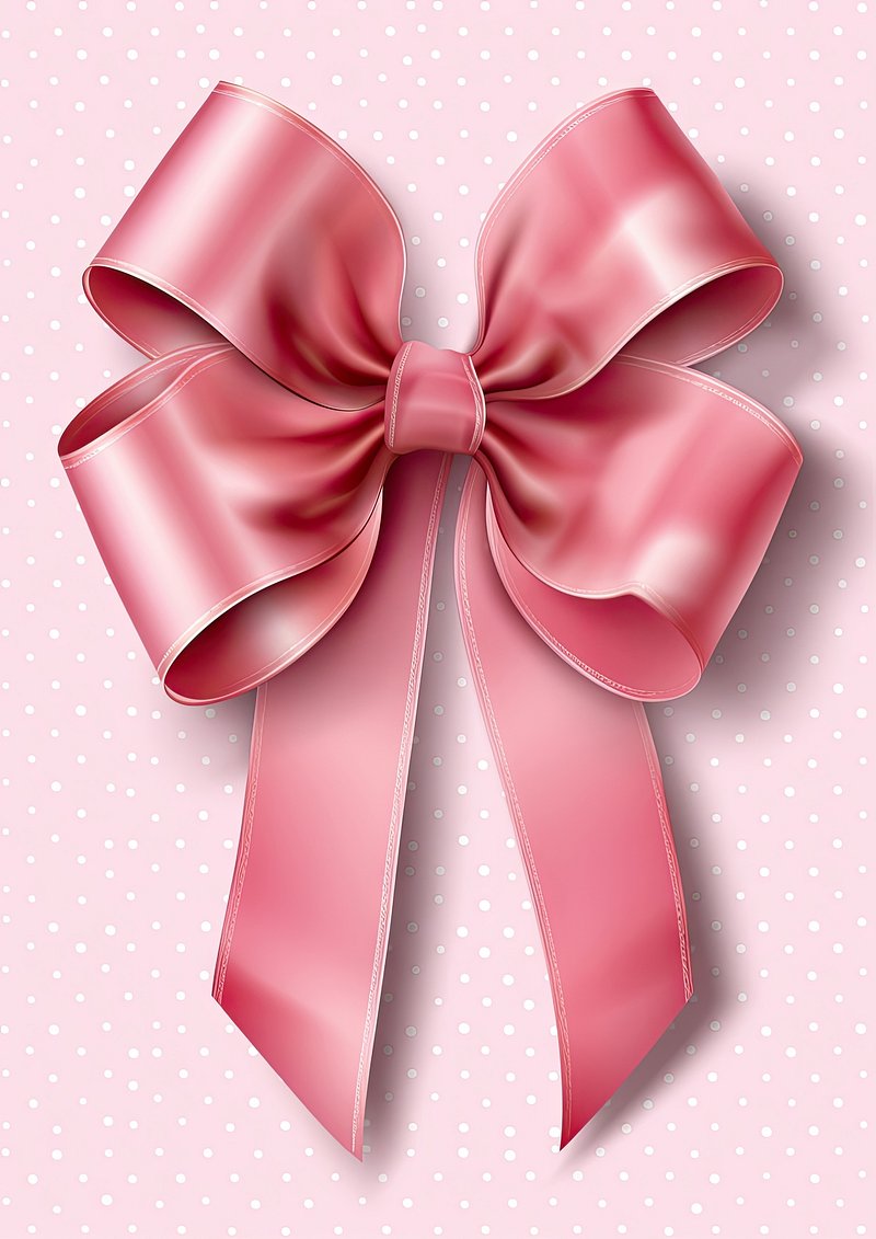 Premium Vector  A ribbon composed of smaller pink ribbons coming