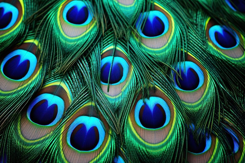 Premium AI Image  The green feathers of a bird