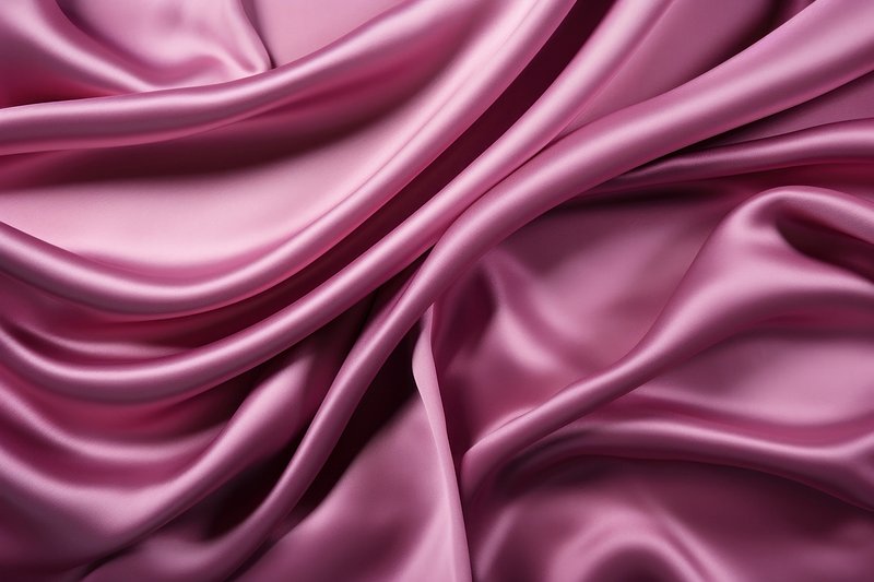 A captivating view of crumpled silk fabric, the wrinkles and