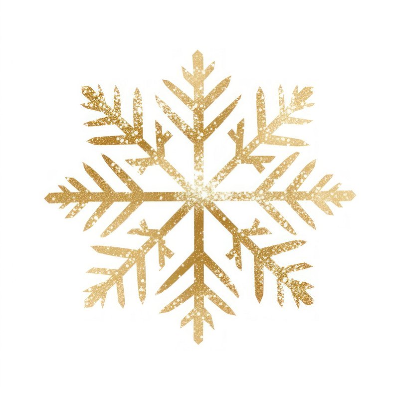 Colorful Snowflake Glitter Sticker Design 14207831 PNG