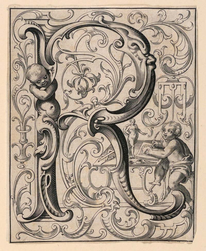 Panel with the Letter 