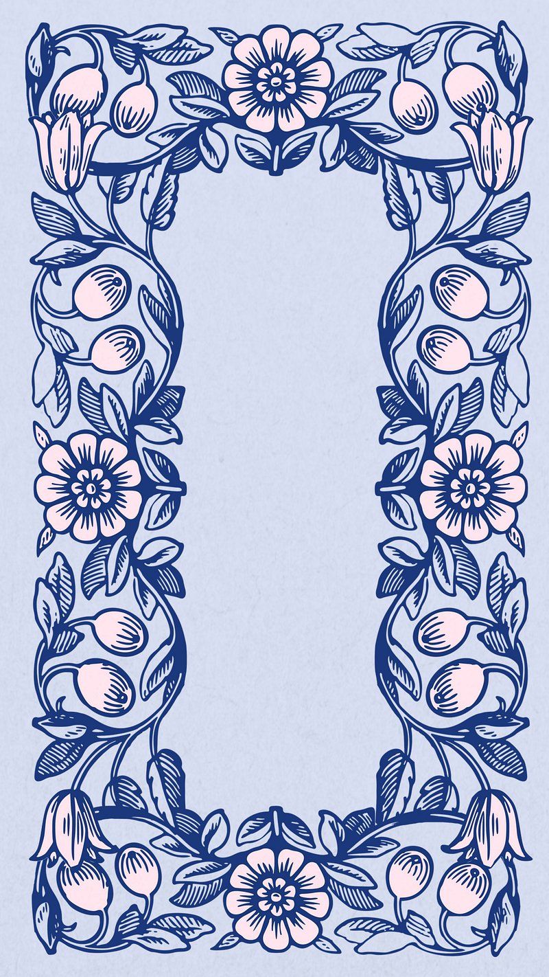 Art nouveau frame iPhone wallpaper, | Premium Photo - rawpixel