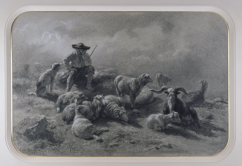 The Conversation (1858) by Rosa Bonheur