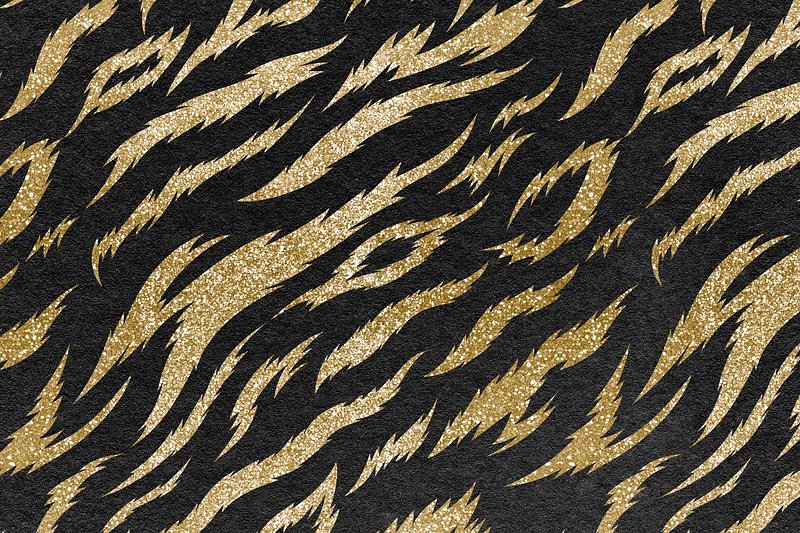 Tiger Print Seamless Pattern - Wild animal print pattern design
