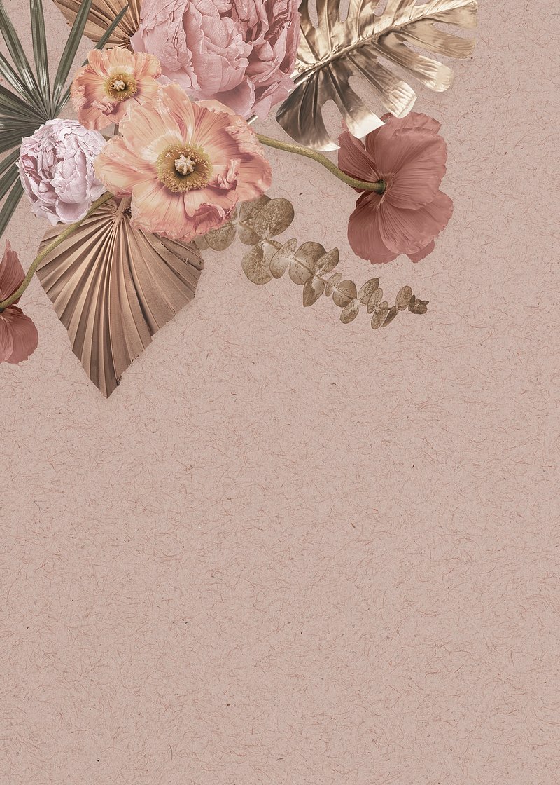 Download Aesthetic Brown Flowers Wallpaper