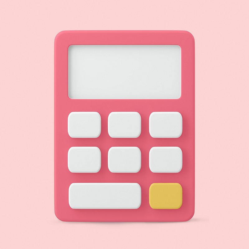 Pink calculator clipart, 3D mathematics | Free Photo Illustration ...