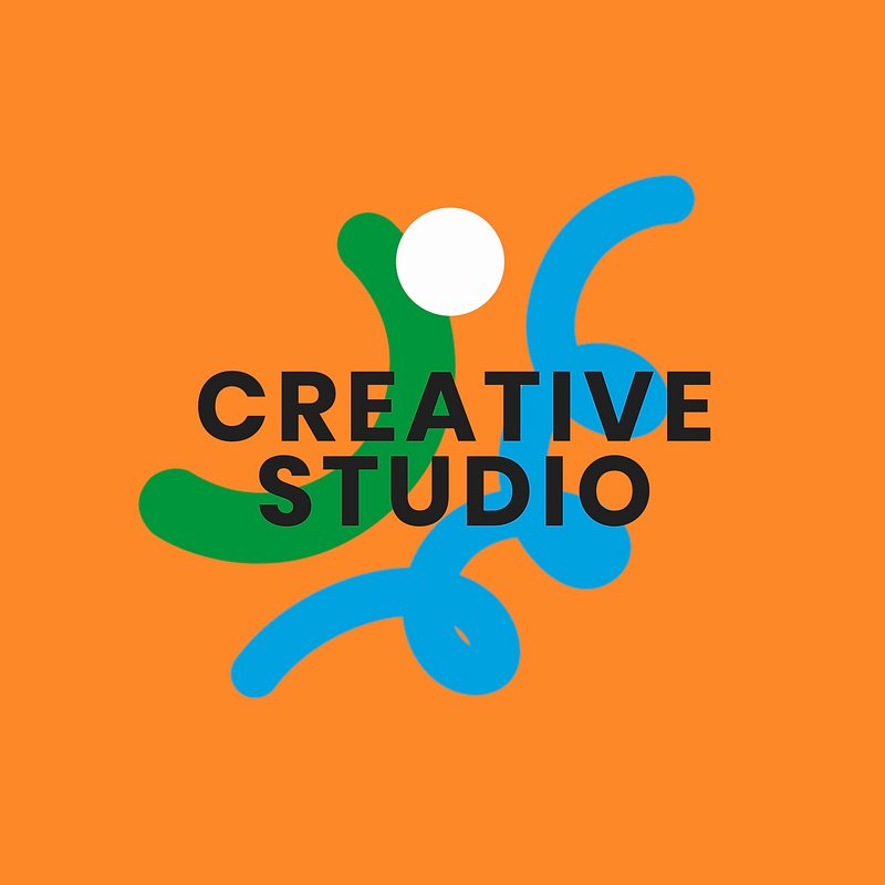 Creative studio logo template, abstract | Premium PSD Template - rawpixel
