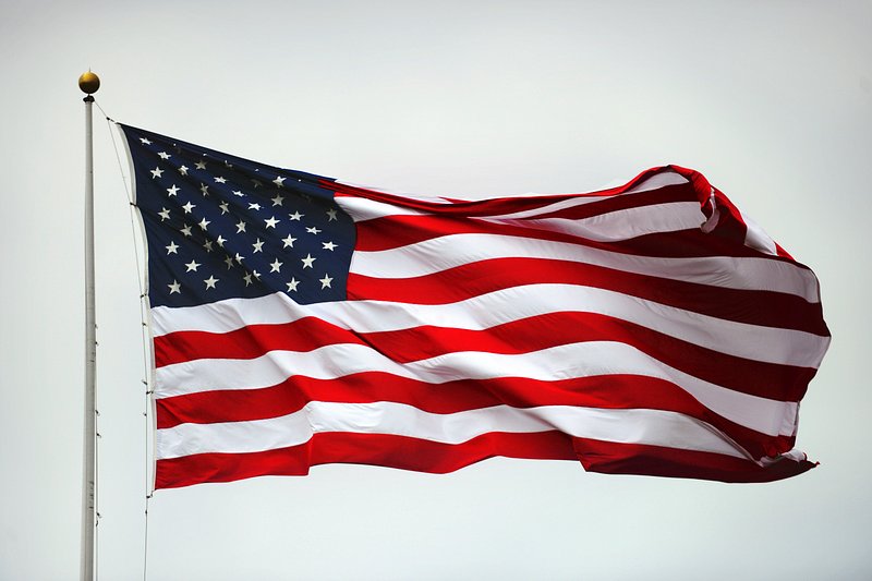 flying american flag clip art