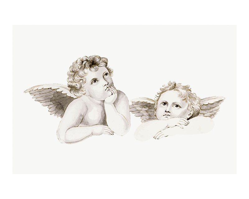 cherubim angels drawing