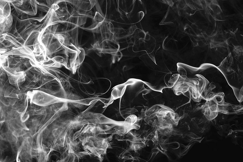 black background with smoke