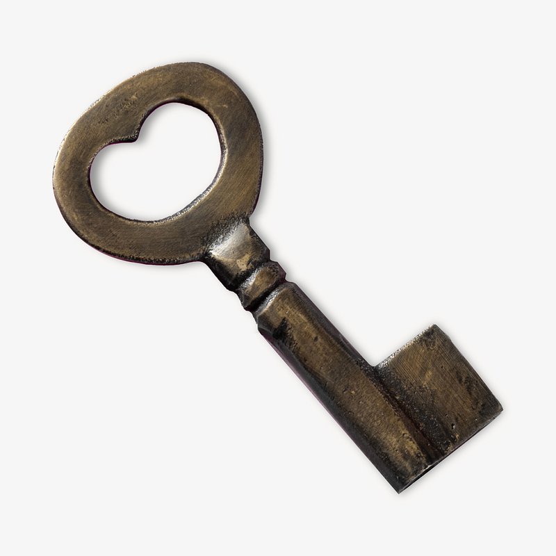 Metal key isolated design | Premium Photo - rawpixel