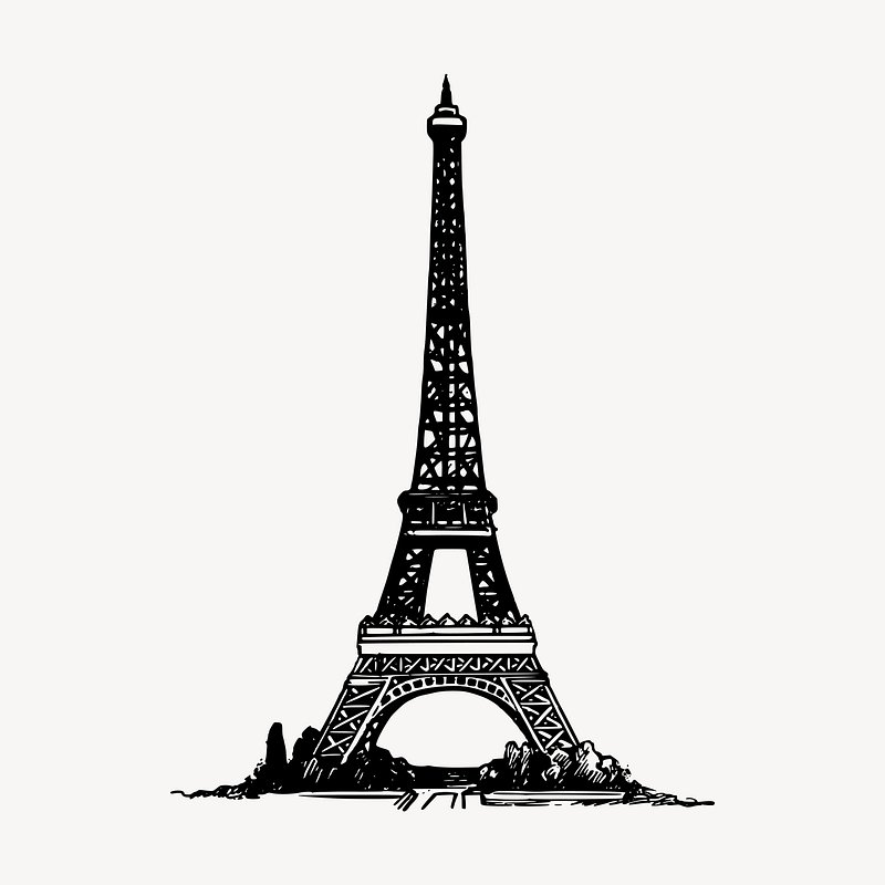 The Eiffel Tower in Pen Fine Art Prints by Sharon Rowan | Minted
