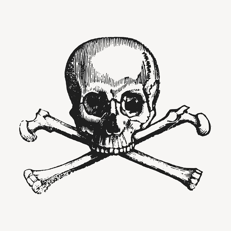 free skull and crossbones clipart