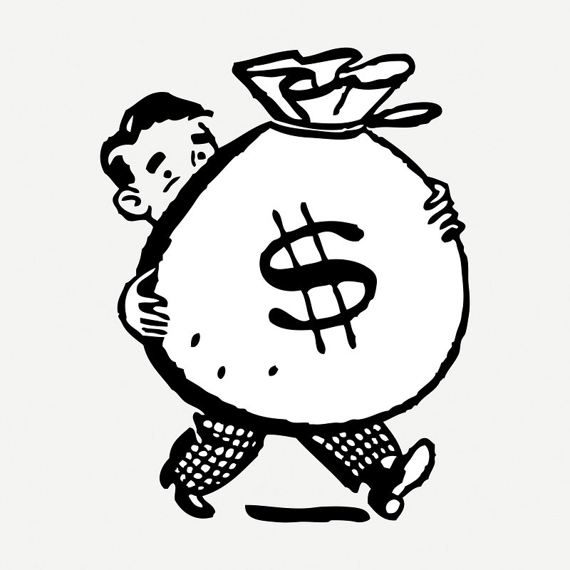 Money Bag Drawing At Paintingvalley - Man Running With Money Bag Emoji,Money  Bags Emoji - free transparent emoji - emojipng.com