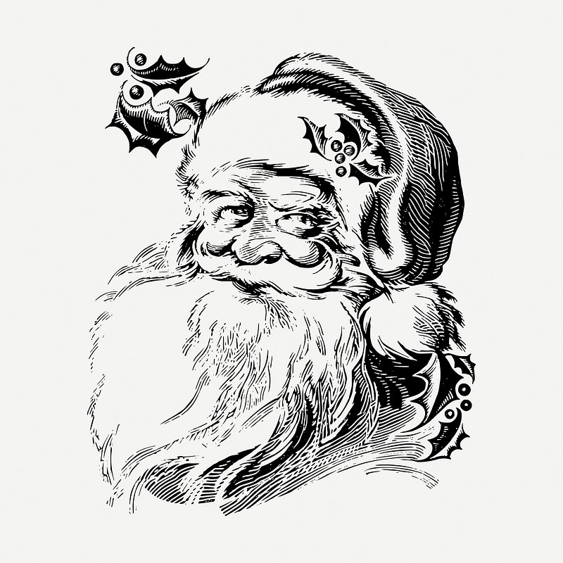 How to draw Santa Claus pencil sketch - YouTube