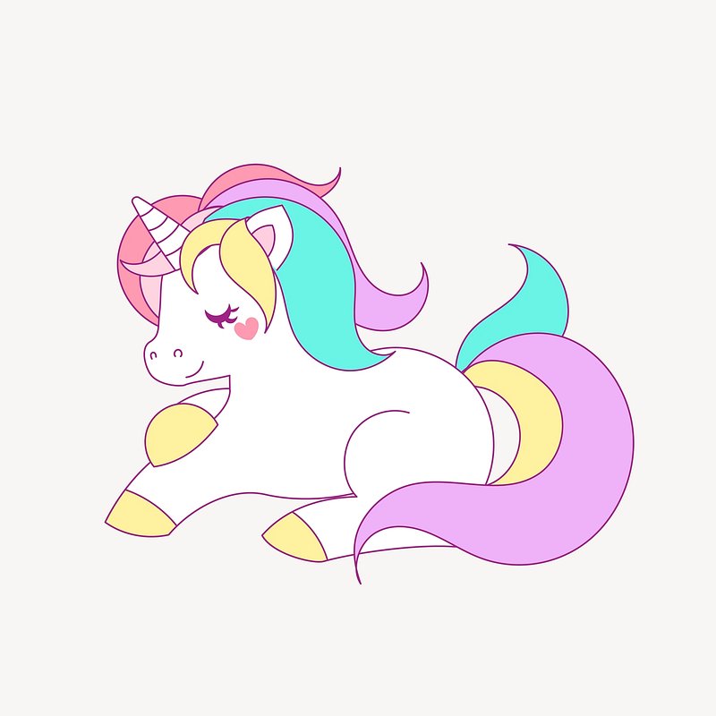 cute unicorns clip art