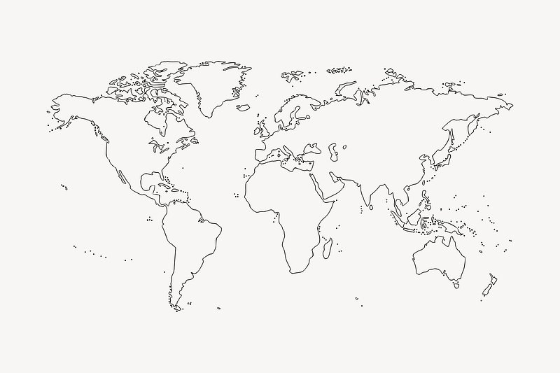 Africas  World Map Outline Diagram  Quizlet