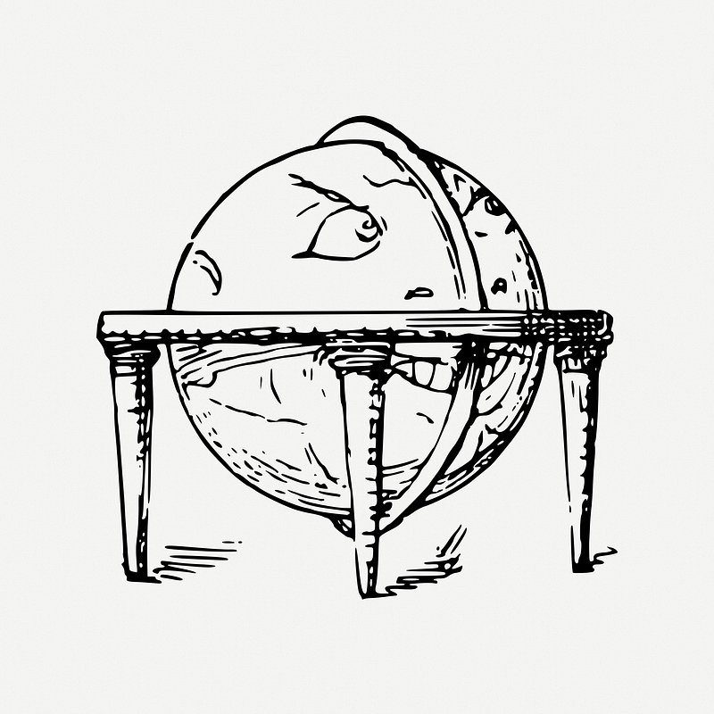 globe drawing clip art