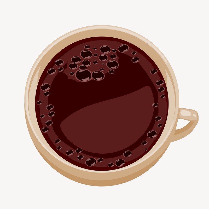 This is a free drink clip art image of a hot coffee mug cup.