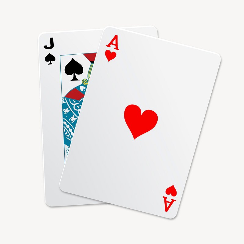 blackjack cards clip art