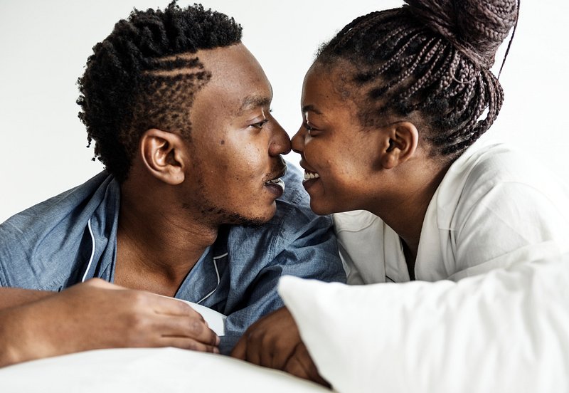 African American Couples Kiss Images