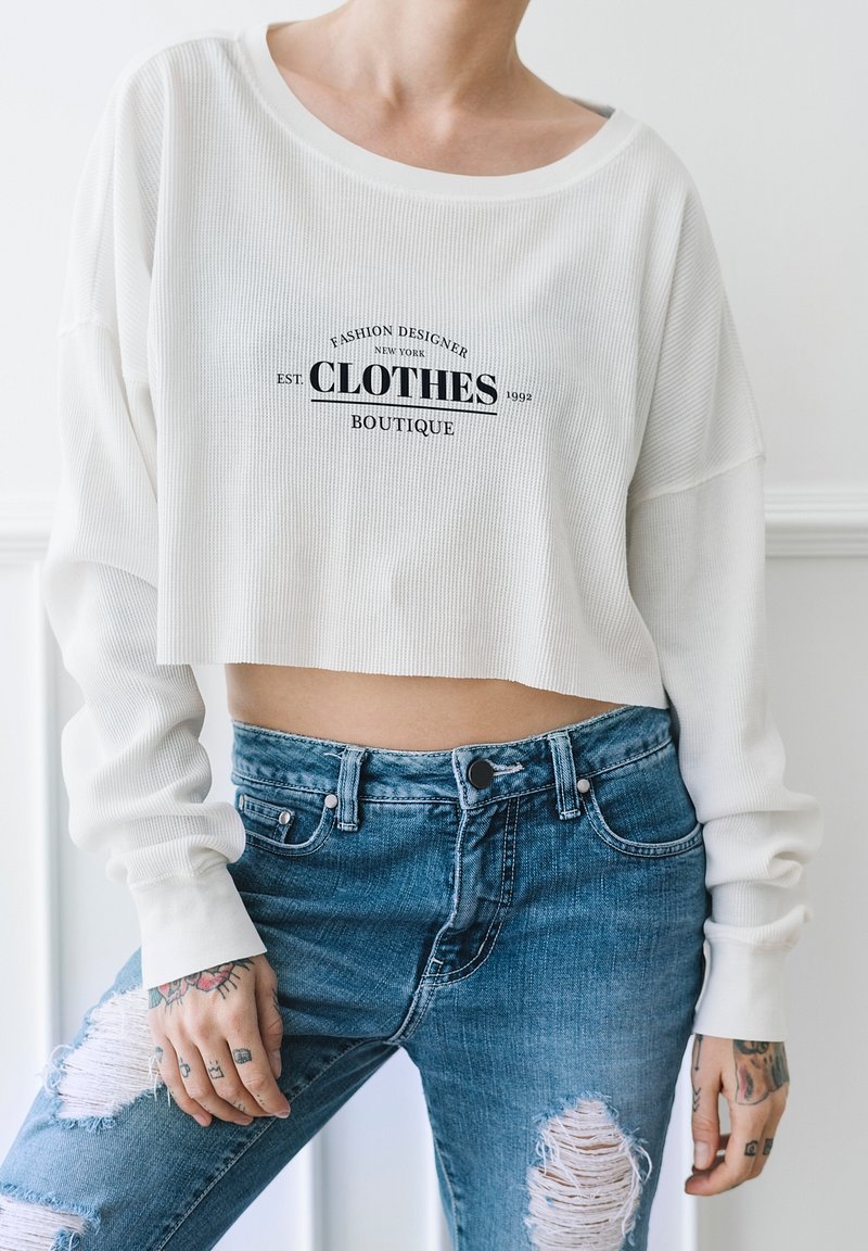 White Crop Top Mockup Images  Free Photos, PNG Stickers